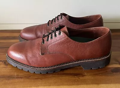 H.S Trask Bison Leather Oxford Shoes 1001 Men’s Size 11.5 N Made USA Excellent! • $49.99