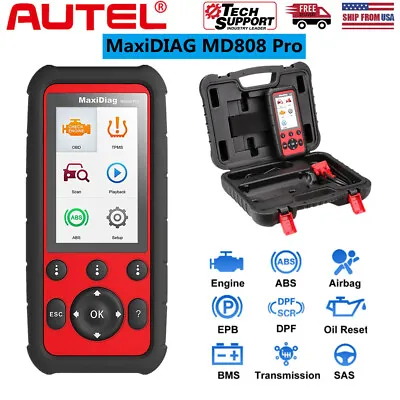 Autel MaxiDiag MD808 Pro Scan Tool OBD2 Code Reader Automatic Diagnostic Scanner • $299