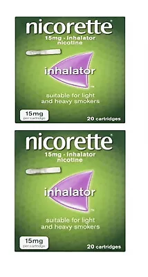 £28.99 • Buy Nicorette Inhalator Nicotine X 2 Pack15mg, 20... 04/26