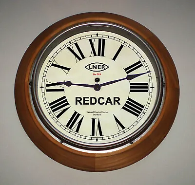 LNER London & North Eastern Railway Style Redcar Station / Waiting Room Clock • £65