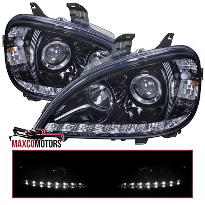 Smoke Projector Headlights Fits 1998-2001 Mercedes W163 ML320 ML430 ML55 LED Bar • $189.49