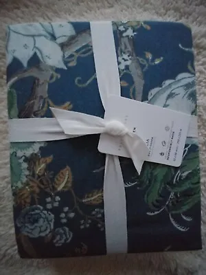 Pottery Barn Dahlia Floral Queen/full Duvet  Cover Original $159 New BLUE • $125