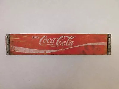 Vintage Enjoy COCA-COLA Coke Red Wood Crate Panel/Side Sign Decor • $12