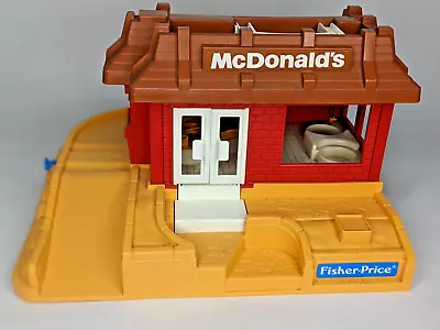 Vtg Fisher Price Little People McDonald's Restaurant Drive Thru Playset 2552 • $19.99