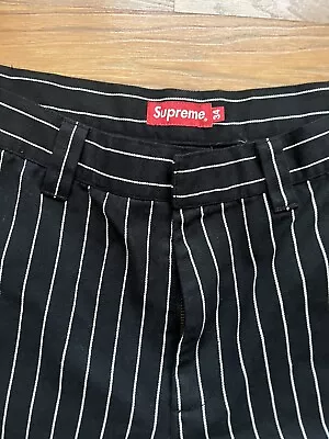 Supreme Work Short Pinstriped • $70