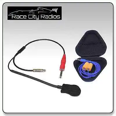 NASCAR Race Helmet Kit W/ M101 Mic + High Def Driver Ear Buds Bell Racequip • $119.95