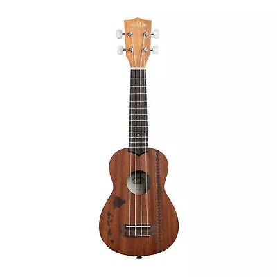 Kala Mahogany 4 String Soprano Ukulele Hawaiian Islands And Tattoo Band • $79