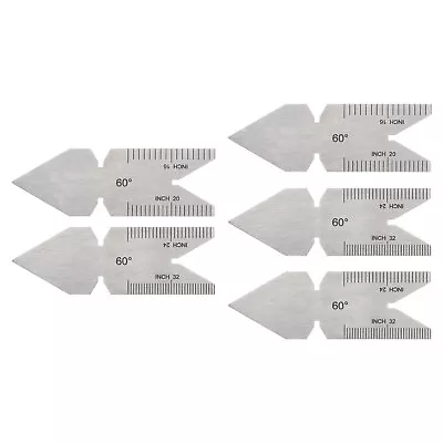 5pcs Center Gauge 60 Degree US Standard Thread Cutting Angle Gauge • $11.81