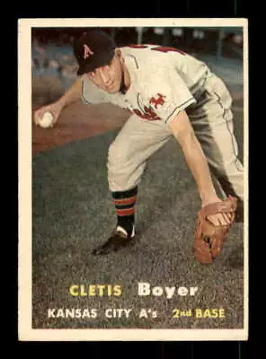 1957 Topps #121 Clete Boyer VGEX RC Rookie Athletics 534362 • $12.38