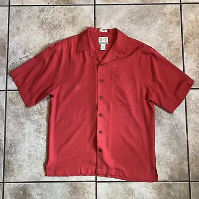 Reyn Spooner Men’s Shirt Size Small 100% Silk Red Golfing Bowling Hawaiian • $17.99