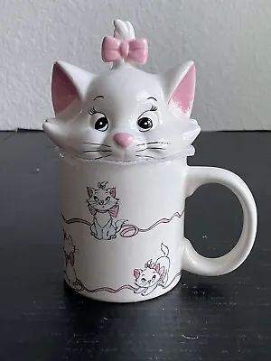 Disney The Aristocats Marie Cat Kitten Mug With Topper Figural Collectible NEW • $27