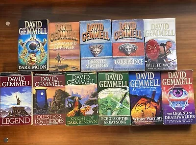 David Gemmell 11 X Book Bundle Fantasy Paperbacks Job Lot FREE POST • £32.95