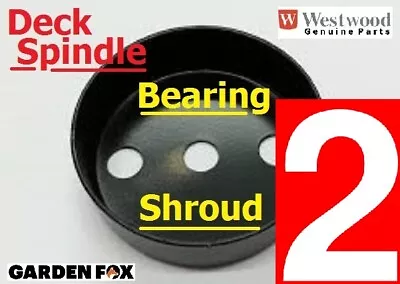 2 Genuine COUNTAX C300 - Cutter Deck Spindle BEARING SHROUDS - CXSLINR • £39.47