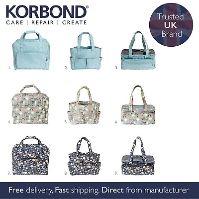 Korbond Craft Storage Bags - Knitting Bags Craft Totes And Sewing Machine Bags • £17.99