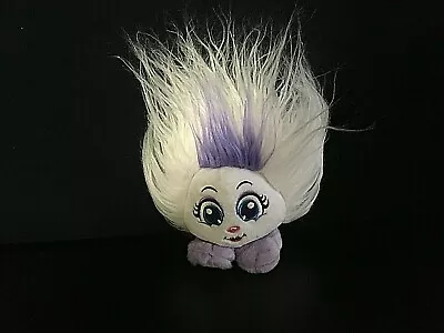 $5.01 • Buy Zura Shazam Shnooks Plush Stuffed  Troll  Animal Toy Purple & White Hair 6  EUC