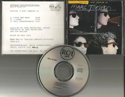 MARC JORDAN Ultra RARE 3 TRACK SAMPLER PROMO Radio DJ CD 1987 6549rdj MINT USA • $24.99