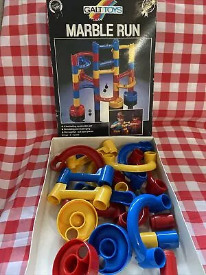 Galt Toys MARBLE RUN Vintage Construction Game (missing 1 Marble) Age 4 - 8 Yrs • £15