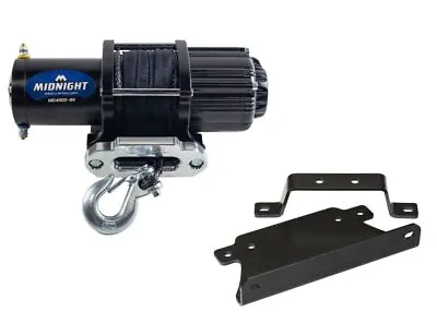 Viper 50 Ft Winch 4500 Lb Black W/ Mount For Can-Am Outlander Max 400 2013 • $259.98