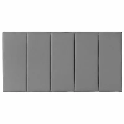 £49.95 • Buy Luxury 26  Height Linen Upholstered Vertical Panel Fabric Bed Headboard