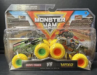 2024 MONSTER JAM GRAVE DIGGER And MAX-D SERIES 28 NIB • $16.99