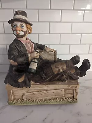 Melody In Motion Willie The Hobo Porcelain Music  Box Not Working  Vintage 1980s • $20