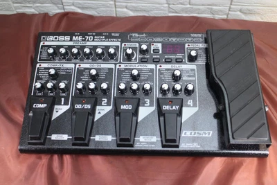 $199.98 • Buy Boss ME-70 Guitar Multiple Effect Pedal Processor 24 Bit AUX IN Working Tested