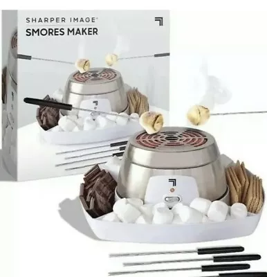 SHARPER IMAGE Electric Tabletop S'mores Maker For Indoors 6 Piece Set • $15.99