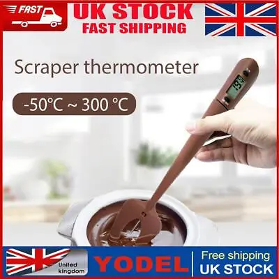 £11.99 • Buy Chocolate Food Temperature Meter Stirring Scraper Digital Spatula Thermometer UK