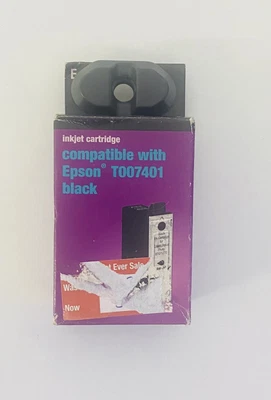 £3.99 • Buy Staples Epson Compatible Ink Cartridge  T007401 BLACK  19ml E-18 New/Sealed.
