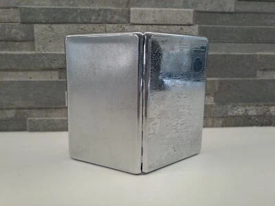 £0.99 • Buy Vintage EMU Brand, Sylva Chrome Cigarette Case, Pat No 592790