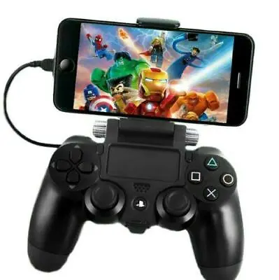 PS4 Controller Smartphone Clip Holder Phone Mobile Game Pad Mount Android IPhone • £6.80