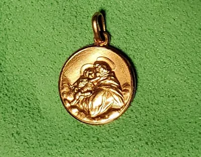 Mother Mary & Baby Jesus 18K Pendant Marked 750 • $99