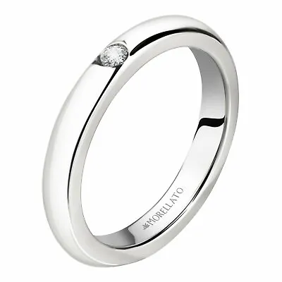 Faith Ring Morellato Love SNA46 Engagement Steel Zircon Wedding Bands Unisex • $38.05