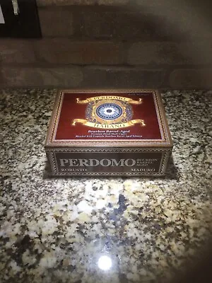 Perdomo Habano Maduro Bourbon Barrel Aged Empty Wooden Cigar Box Robusto • $16