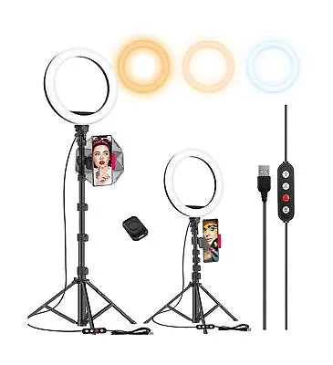 $49.59 • Buy Kaiess 10.2  Selfie Ring Light With 65  Adjustable Tripod Stand & Phone Holde...