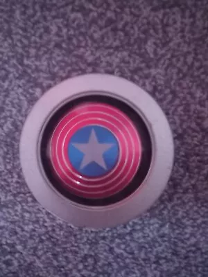 Captain America Fidget SPINNER FINGER Hand Focus Spin All Aluminum Alloy Metal • £1