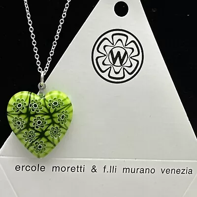 Authentic Murano Glass Millefiori  Pendant Necklace - ML - 21 • $25.99