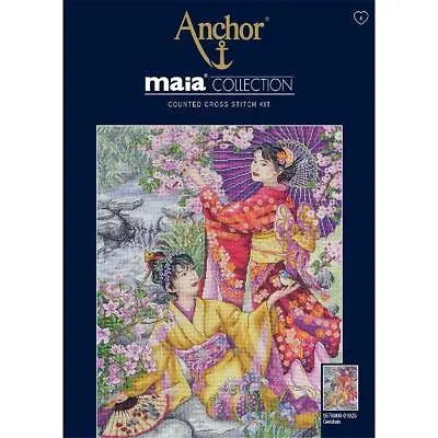 Anchor Maia Collection Counted Cross Stitch Kit  Geishas  DIY • $87.37