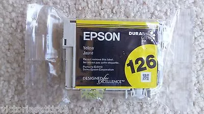 Genuine Epson Ink Cartridge 126 (T1264)- Yellow -Factory Sealed OEM - MORE AVAIL • $6.99