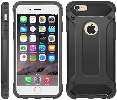 IPhone 6 Case IPhone 6S Cover Military-Duty Case - Impact Resistant Hybrid Hea • £4.99