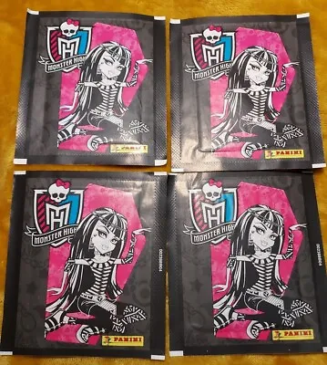 £4 • Buy Ex4) 2. Monster High,Panini Stickers, Fearbook, Fear Book, 4 X Packets, 2012,New