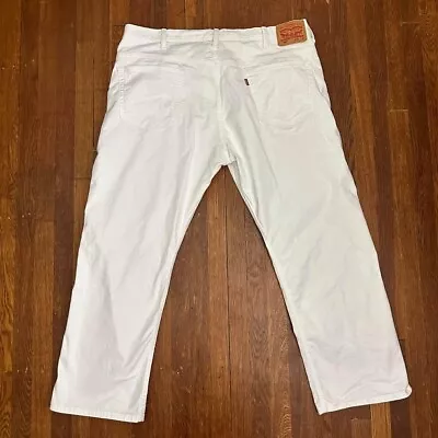 569 Levis White Jeans Mens (40x30) • $40