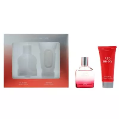 BBNY Red Pour Homme Eau De Toilette 100ml & Shower Gel Gift Set Men's NEW. • £7.55