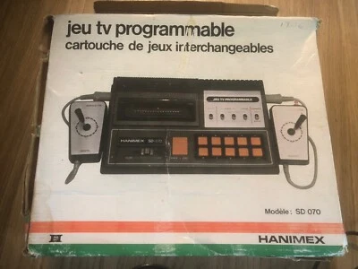 Console Hanimex HMG 7900 – Fonctionnelle – Dans Sa Boîte – Style Pac-Man