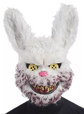 Creepy Horror RABID BUNNY KILLER RABBIT MASK Halloween Monster Costume Accessory • $39.97