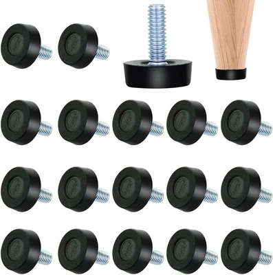 $13.89 • Buy 20x Adjustable Table Foot Furniture Leveling Feet M8 X 24MM Screw For Chair Leg
