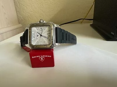 Swiss Legend Men's 40044-22 St. Tropez Collection Square Chronograph Watch • $80.71