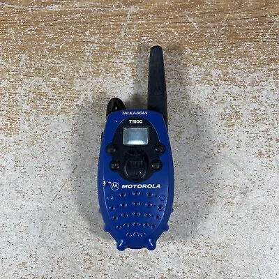 Motorola Talkabout T5100 2-Way Radio Cobalt Blue Tested Single Replacement Unit • $12.82