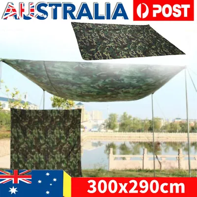 Waterproof Army Camo Tent Tarp Sheet Canopy Awning Rain Cover Outdoor (3 X 2.9m) • $22.64