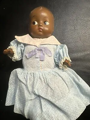 Vintage African American 9” Baby Doll Composition Jointed Unmarked Topsy. #107 • $45